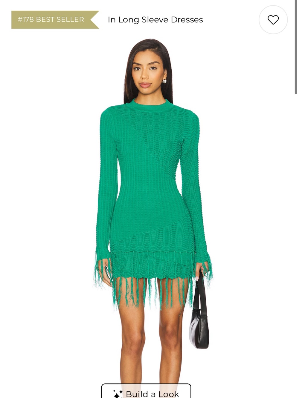 Yellow the label “freya” Green Long Sleeve Fringe Knit set